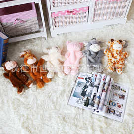 批发动物款式手偶熊狗兔鹿十二生肖玩具早教人物公仔动物手偶玩具