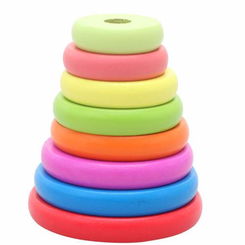 Factory direct sales of Tower of Hanoi set wooden children's Jenga classic intellectual unlocking game toys wholesale