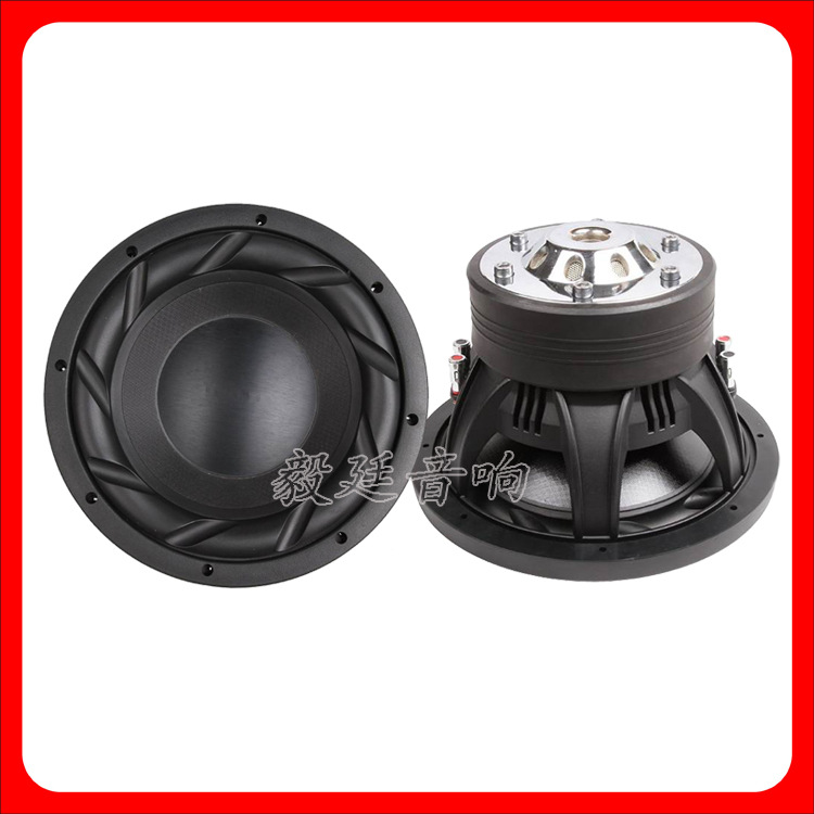 厂家供应 汽车音响12寸喇叭_圆形外磁重低音扬声器