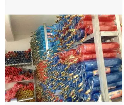 Прицепная трубка прицепная труба тормоза спиральная трубка ПУ прицепная трубка высокое качество 7,5 м синий красный