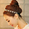 Hair stick, fashionable elegant hair accessory, headband contains rose, hairgrip, Korean style, new collection