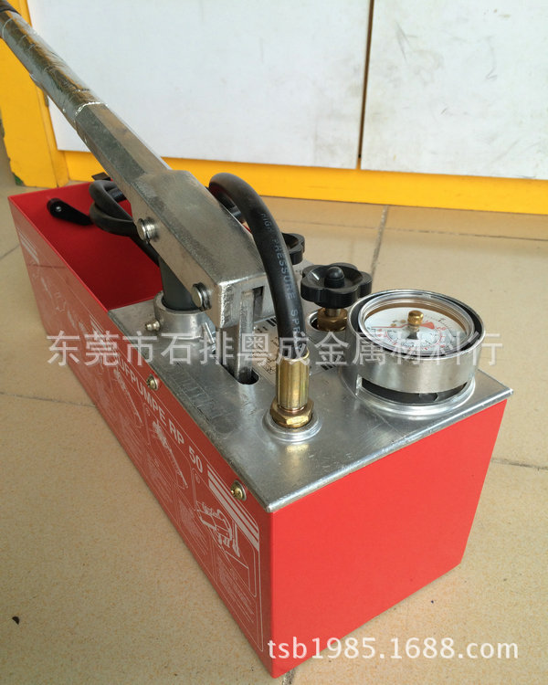 批发销售红色重型50KG手动模具试压泵 重型5MPa手动试水机