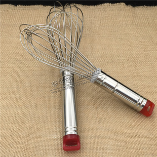 [Baking tools] Stainless steel red head egg beater 16-wire egg beater-14-inch-35cm