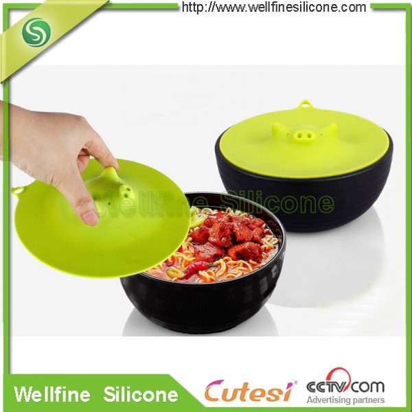 conew_pig silicone bowl cover