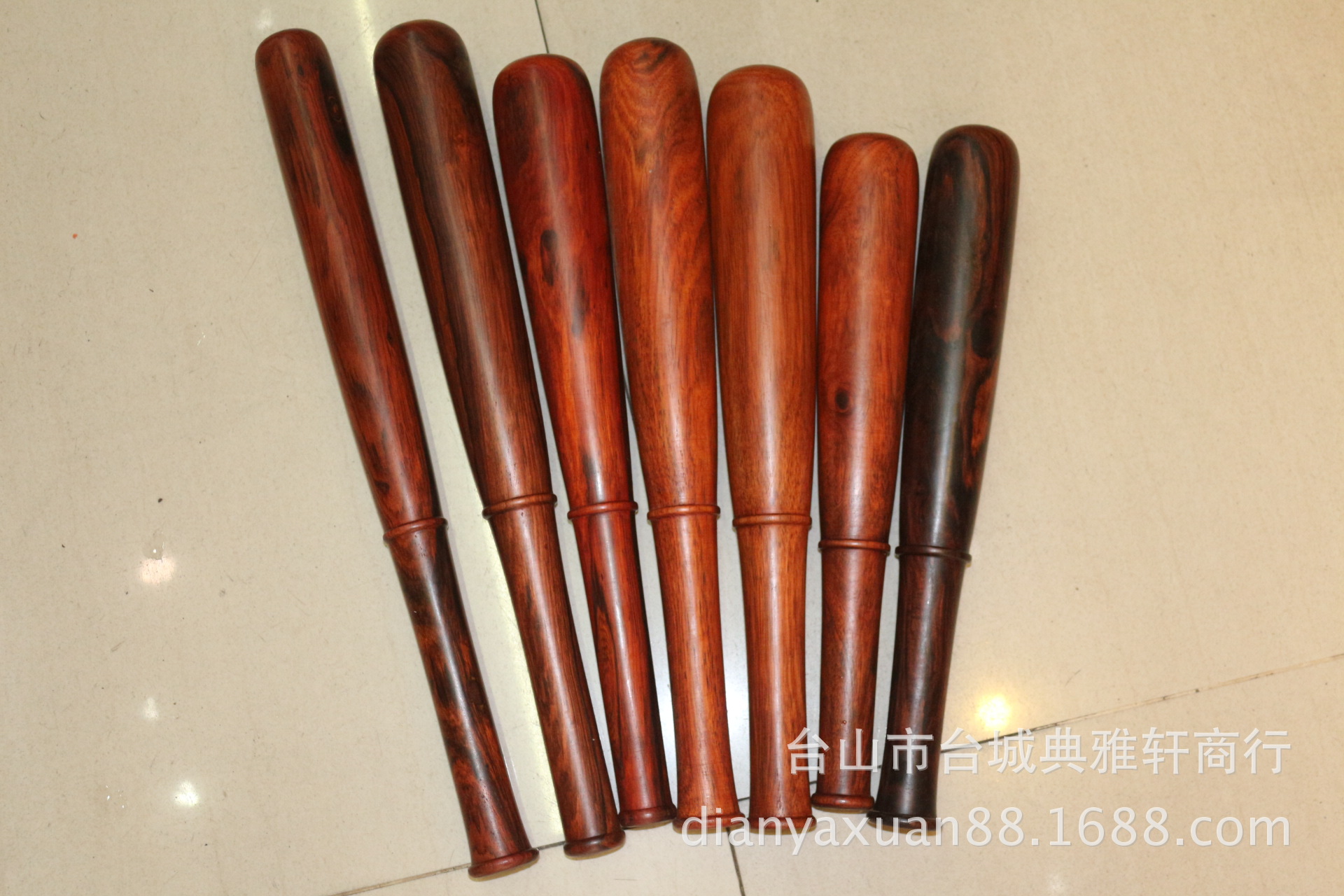 老挝大红酸枝木整木棒球棍5.5x5 (5)