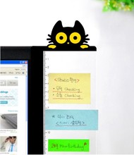 韩国文具 电脑显示器侧板 留言板 便利贴板带尺子
