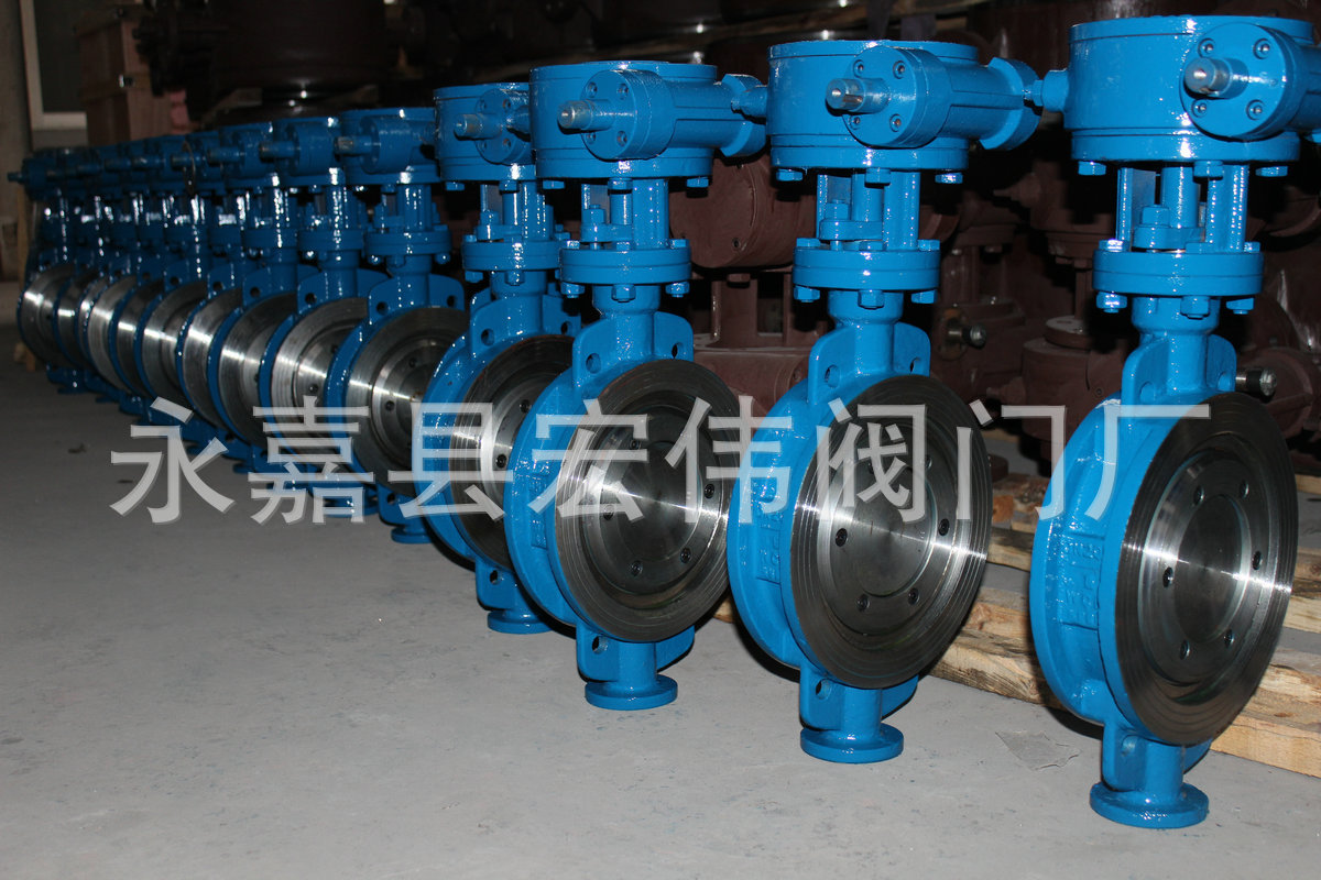 D373H-25C-DN500  硬密封蝶阀 对夹蝶阀 大口径铸钢蝶阀