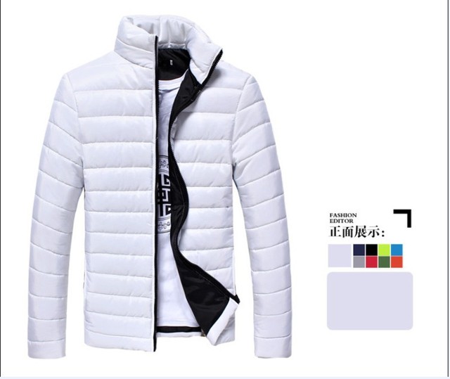 Áo cotton nam 2018 mới phiên bản Hàn Quốc của giới trẻ màu rắn mùa đông áo khoác nam giản dị bán áo khoác nam Áo bông