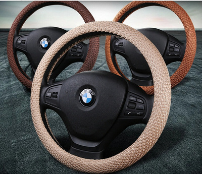 夏季冰丝汽车方向盘把套 高尔夫7奇瑞E3科鲁兹福克斯凯越朗逸速腾|ru