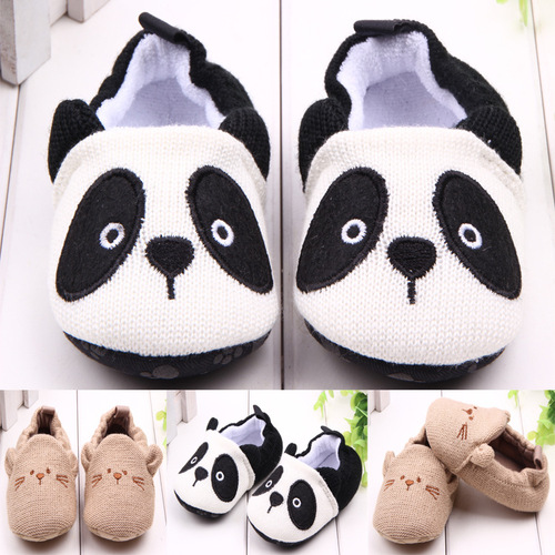 New hot sale foreign trade wholesale cartoon knitted cotton baby shoes baby shoes toddler shoes 0-1 years old 2012