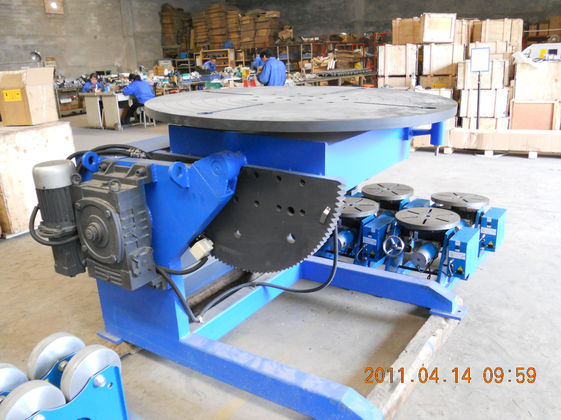 1吨焊接变位机,法兰焊专机机器人焊接工作转台焊接设备喷涂转台