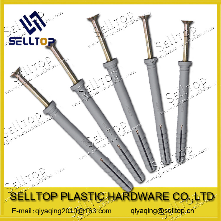 厂家批发现货打入式膨胀 塑料膨胀管 膨胀螺栓  锤击膨胀