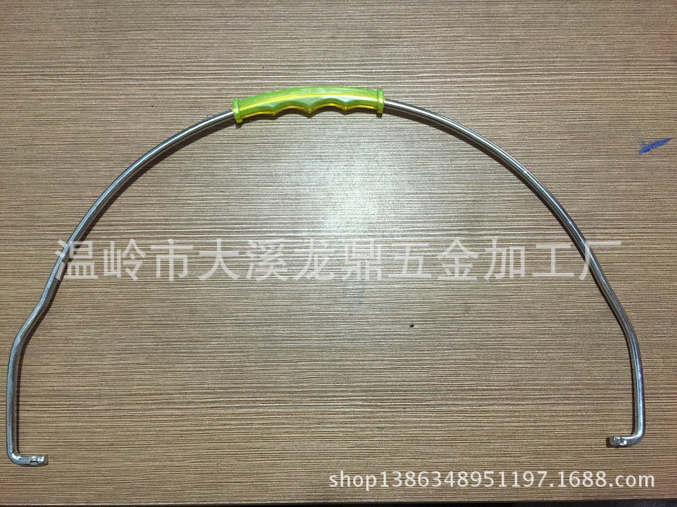 6.0*38开口耳朵PVC透明方形弯角水桶提手、塑料桶提手