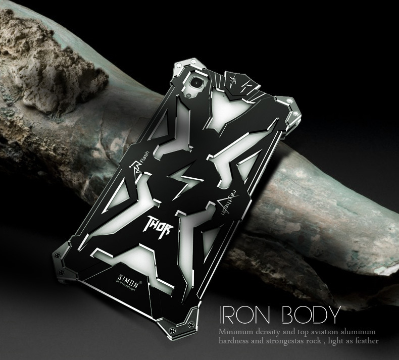 SIMON THOR Aviation Aluminum Alloy Shockproof Armor Metal Case Cover for Huawei Honor 4A