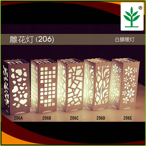 USB atenuación tallada lámpara de mesa decorativa tallada lámpara de noche LED clásica tallada lámpara de mesa blanca tallada lámpara de mesa