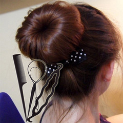 Hair styling tool accessories, hair styling kit with hair pin and double hook hair styler, sharp-tail comb, four-piece set