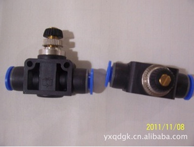 气动调压阀调节阀气流量控制阀气动接头SPA-4 6 8 10 12管道阀