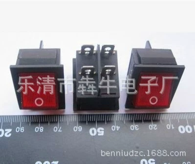 Прямые продажи с фабрики KCD4 4/6, лодочный переключатель с легким кулисным переключателем мощности, желтый, синий, зеленый