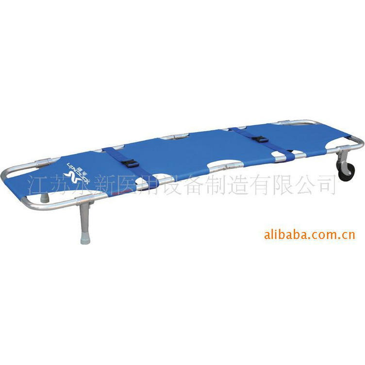 厂家批发 YXZ-D-B2 铝合金两折折叠担架 救护车用加厚担架