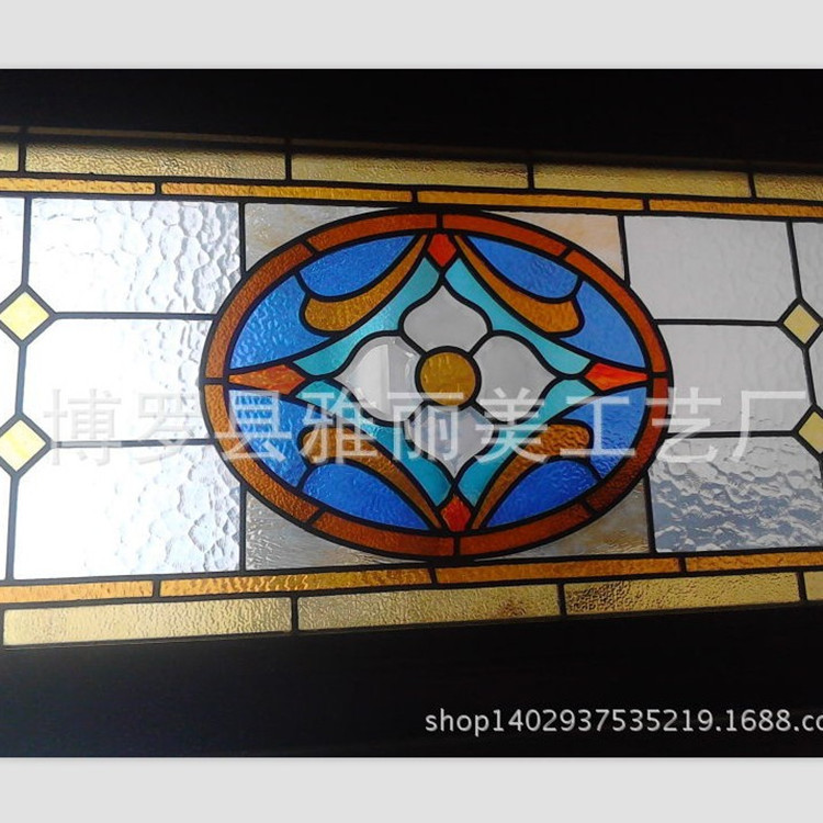 colour Church Glass Background wall Dome Ceiling Art Glass KTV villa hotel club decorate Glass