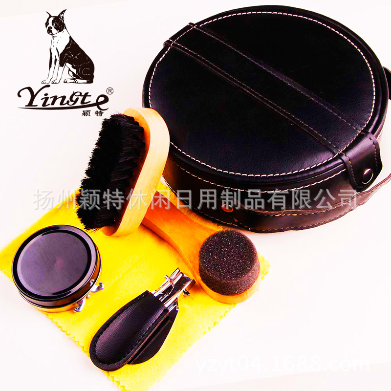 Manufactor customized wholesale Outdoor Travel Portable Shoe suit Leather Care suit household Shoe polish suit
