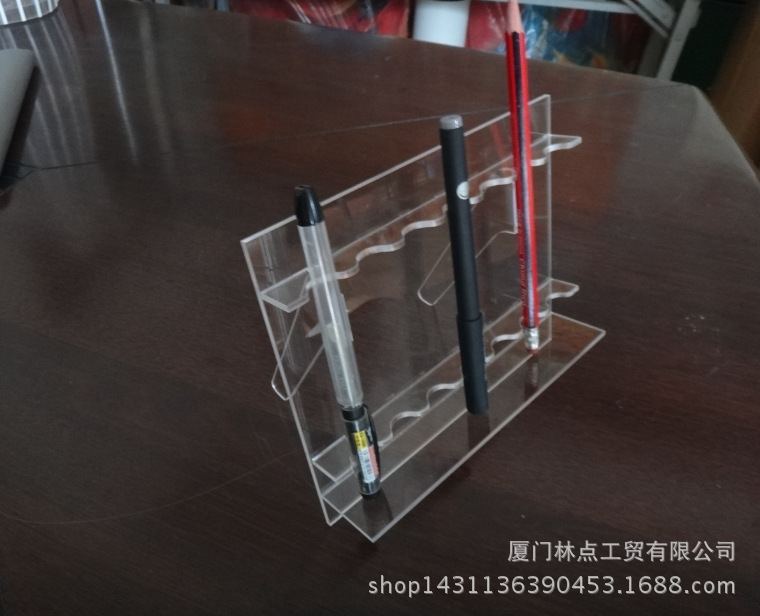 厂家批发亚克力眉笔 口红 化妆品彩妆 唇彩架 七支装亚克力定制|ru