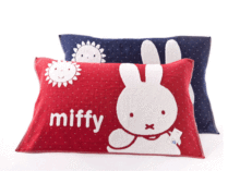 金号米菲兔纯棉纱布柔软吸水枕巾 情侣卡通款MF2064W单条价格