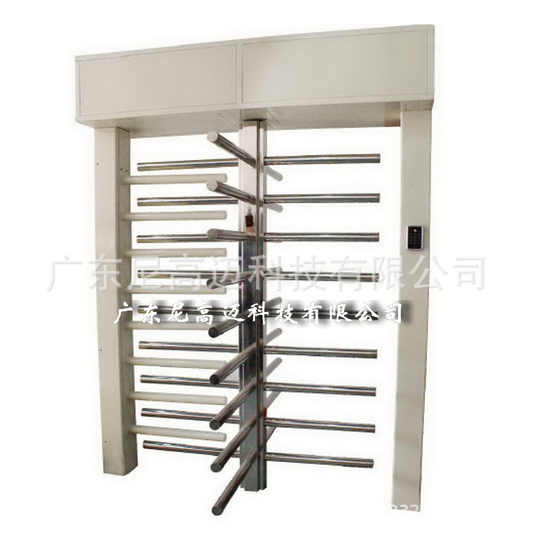 NGM-Q08-2全高十字旋转闸门 圆管栏杆滚闸  遥控按钮控制出入转闸