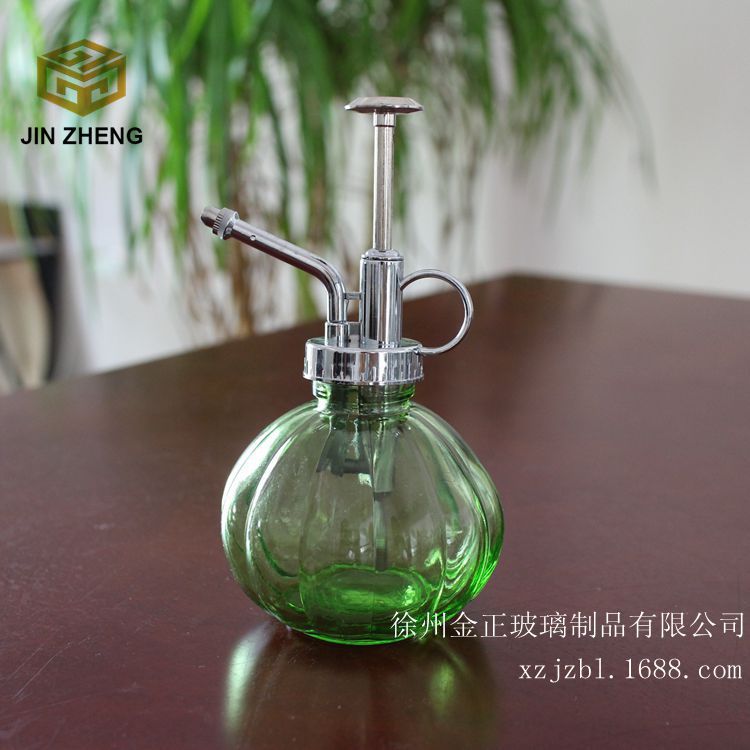 厂家批发zakka 250ml复古南瓜室内盆栽喷水壶 手压式浇水壶