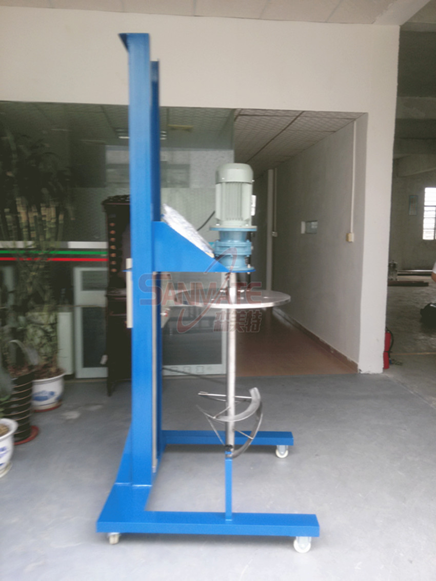 气动升降式搅拌机 化工气动螺旋桨搅拌机 气动升降分散搅拌机