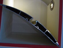 带筋铝方管 角铝边 圆管型材 LED隧道灯外壳铝角钢不规则干燥设备