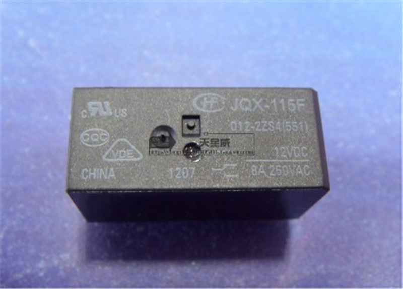 宏发继电器JQX-115F-012-2ZS4 HF115F-012-2ZS4 2组转换8A250VAC