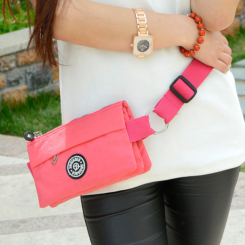 2021款金巧兒新款防潑水尼龍 時尚腰包單肩包女士包包