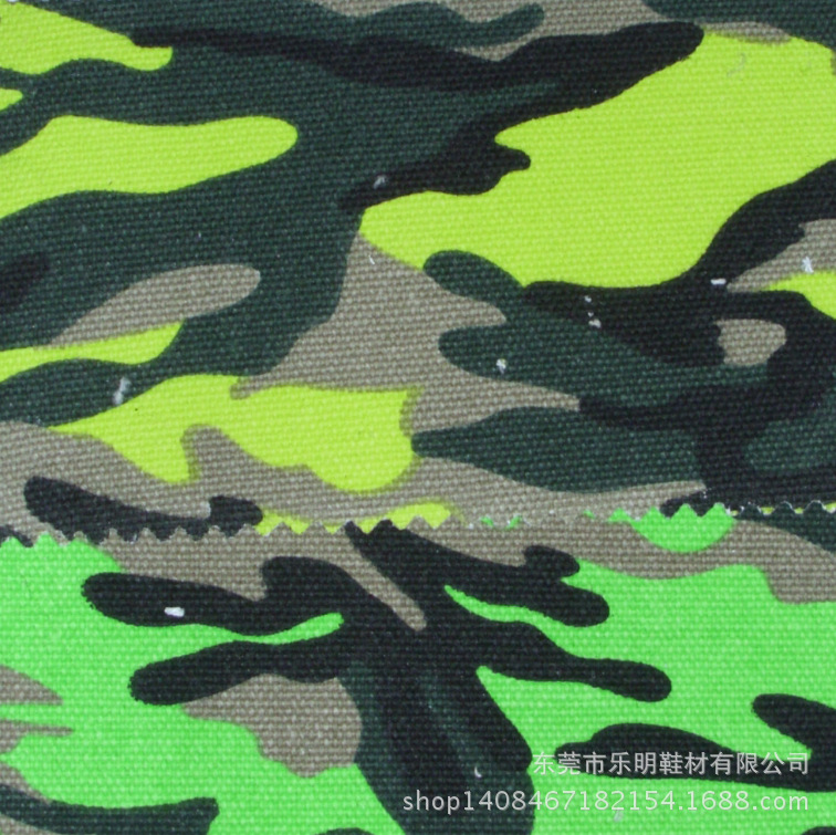 DB4122支持网购混批印16N印迷彩帆布 鞋帽布料