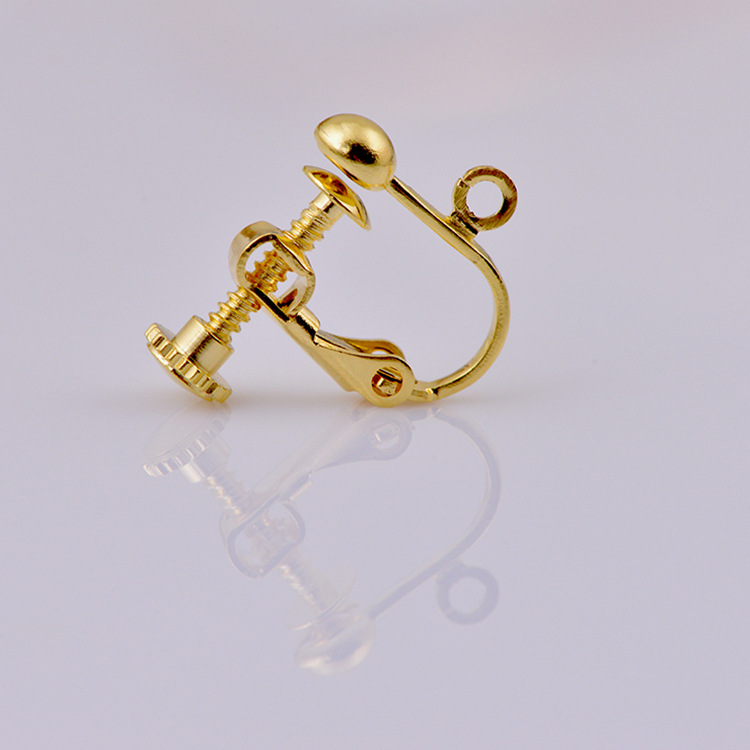 DIY Earrings Accessories diy Pierced ears Pendant Earrings Hanging ring Screw Ear clip Adjustable Elastic