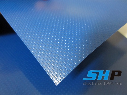 篷布 卡车侧帘 夹网布 帐篷布 光面 蓝色 800g  1000*1000 30*30