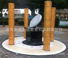 厂家直供四季图腾柱日晷模型 学校地理园生物园室外园林广场展品