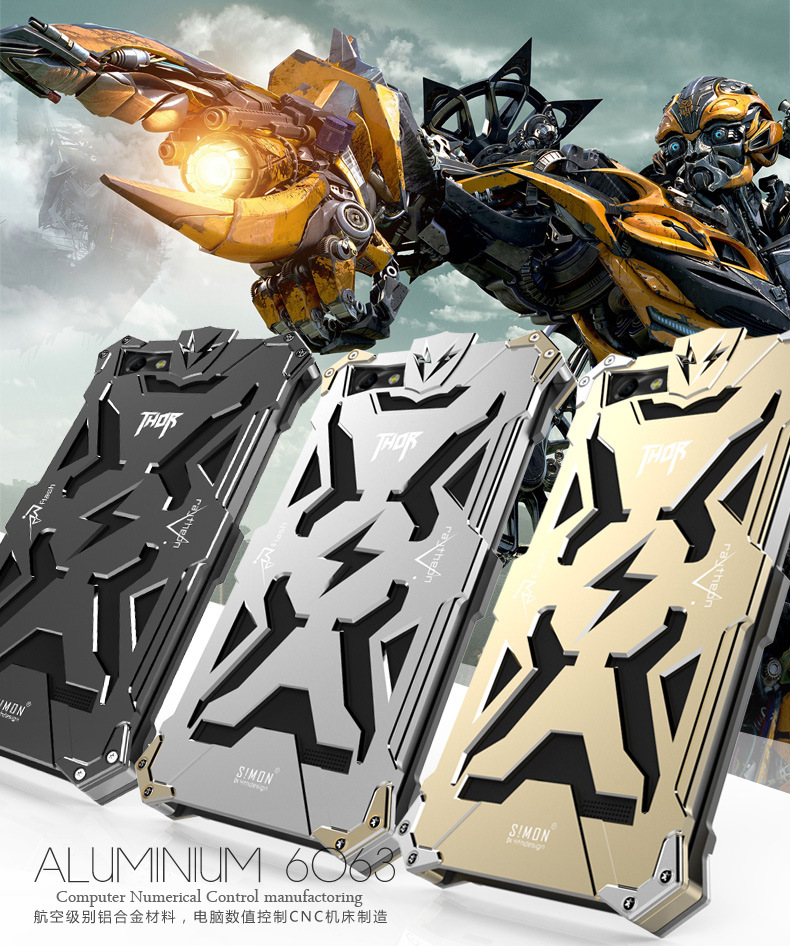SIMON THOR Aviation Aluminum Alloy Shockproof Armor Metal Case Cover for Huawei Honor 4C