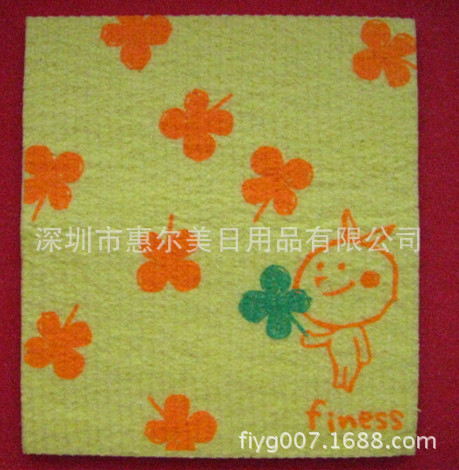 supply Mujiang Dishcloth Wood pulp cleaning sponge,Cleaning wipes Absorbent rag, etc