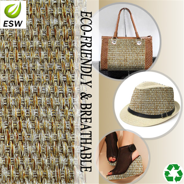 厂家生产YQ-Z-92519-14纸草编织特殊环保工艺布家纺