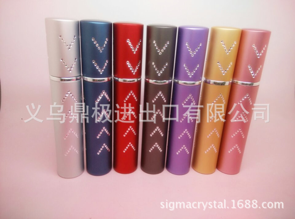 厂家直销K07-V 8ML铝制香水瓶 散装香水空瓶 玻璃瓶金属