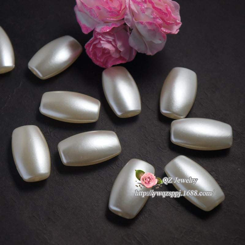 批发环保儿童项链手工串珠 太阳形状菱形仿珍珠单孔吊坠 塑料珍珠详情图5