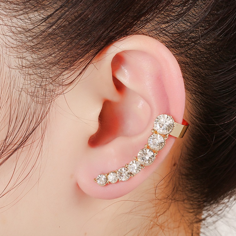 Fashion Shiny Rhinestone Ear Bone Clip display picture 7