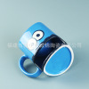 Ceramic biscuits cup emoticon cup ceramic double -layer cup cooking cup cookie Mark cup