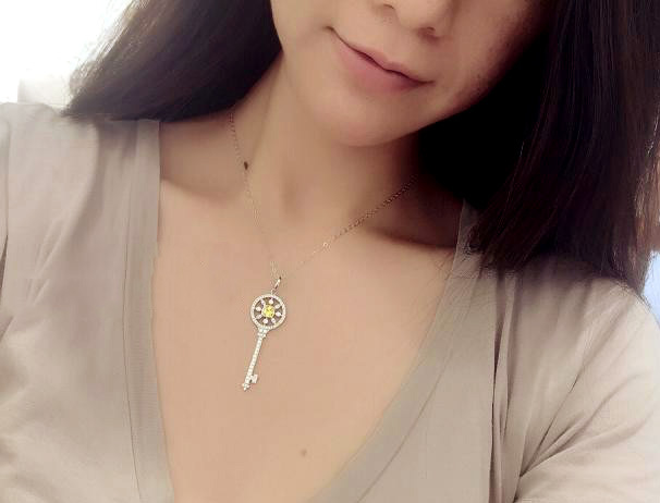 Japanese And Korean Creative Key Necklace Special Interest Light Luxury Internet Celebrity Same Style Ins Clavicle Chain Temperament Girlfriends Birthday Gift Fashion display picture 13