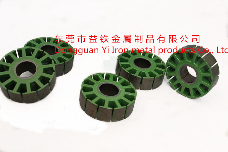 佛山电机定子铁芯转子溶槽绝缘喷粉上粉加工