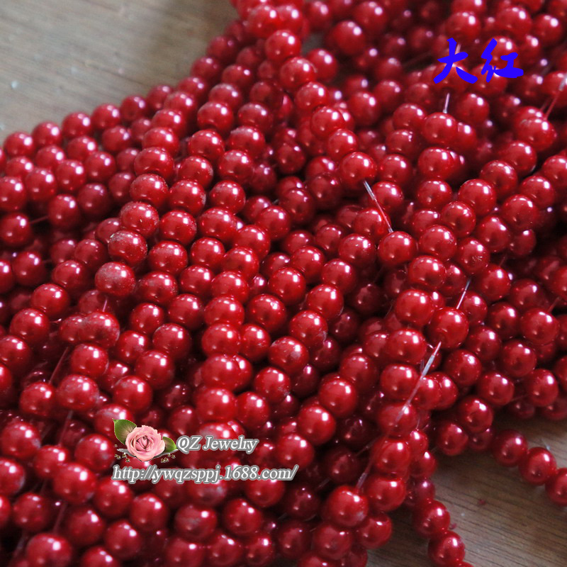 3-16mm glass imitation pearl straight-hole glass beads, new type of glass imitation pearl loose beads DIY jewelry accessories detail image 5