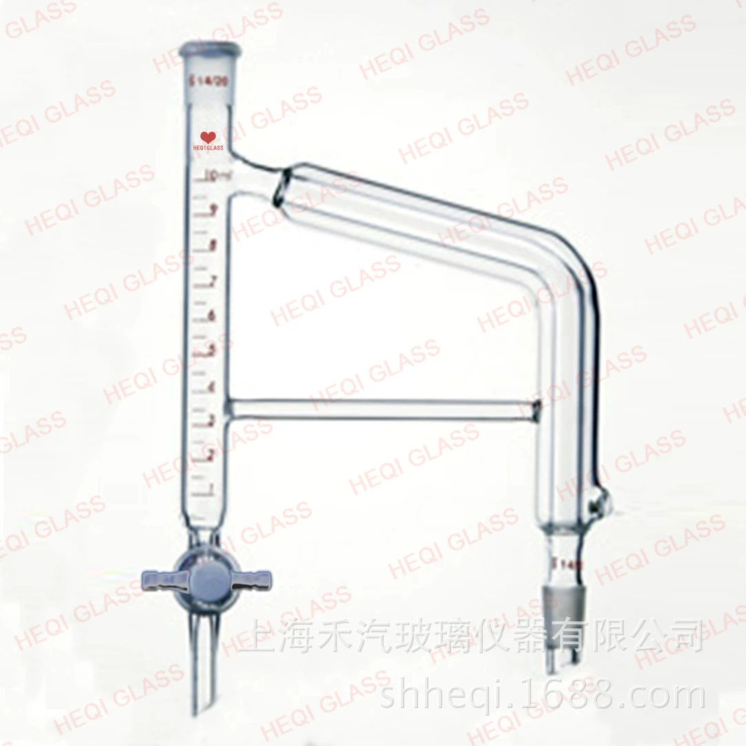 Heqi Мощная дверь из ПТФЭ с ламинированным водоотделителем, стандартный шлифовальный рот, стеклянный инструмент, распределитель воды