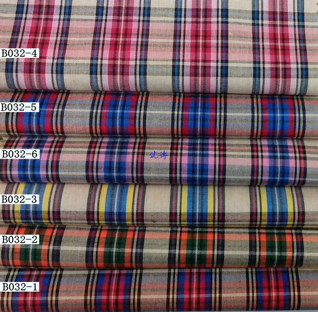 现货供应  格子布 40S 120*70 全棉色织布 厂家直销
