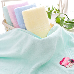 Wholesale Plain Color Overstock Thick Adult Face Towels Absorbent Bath Towels Supermarket Gift Bamboo Fiber Towels